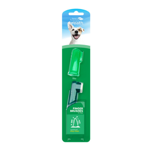 FBFBBL2CT TropiClean Fresh Breath Finger Brushes for Pets, 2 pack 1